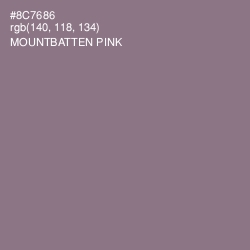 #8C7686 - Mountbatten Pink Color Image